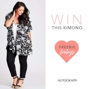 Autograph fashion – Win this New Printed Black & White Kimono