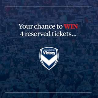 Barry Plant Noble Park FB – Win 4 Reserved Seats to Melbourne Victory Vs Western Sydney Wanderers on Monday 6 November 2017 at Etihad Stadium