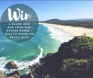 Carpet Call – Win a Rug of Choice & $200 to Spend on Beach Gear