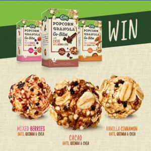 Cobs – Win 1 of 20 Sample Packs of Our New Popcorn Granola Go-Bites