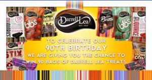 Darrell Lea – Win 90 Bags of Delicious Darrell Lea Treats
