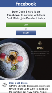 Deer Duck Bistro – Win The Ultimate Degustation Experience for Two Valued Up to $350 (prize valued at $350)