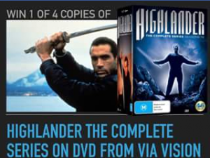 Director Suite – Win 1 of 4 Copies of Highlander The Complete Series on DVD From Via Vision .
