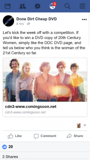 Done Dirt Cheap DVD – Win a DVD Copy of 20th Century Women