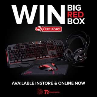 EB Games – Win 1 of 2 Eb Exclusive Tt Esports Big Red Boxes (prize valued at $500)