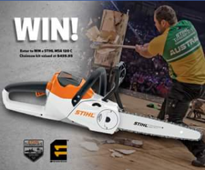 Eleven Workwear – Win a STIHL MSA 120 Chainsaw Valued at $459.95 (prize valued at $460)