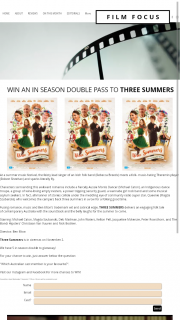 Film focus – Win an In Season Double Pass to Three Summers
