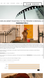 Film Focus – Win One of Five Family Passes to Preview of Paddington 2 Brisbane