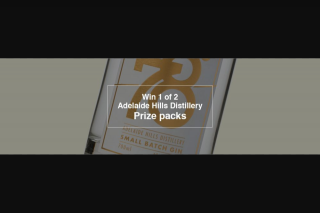 Fritz Win Adelaide Hills Distillery Pack – Win One of Two Adelaide Hills Distillery Prize Packs (prize valued at $160)