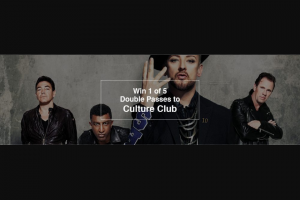 Frtiz – Win One of 5 Double Passes to Culture Club (prize valued at $248)