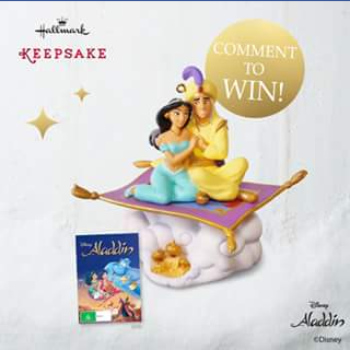 Hallmark Cards Australia – Win Today’s Giveaway and Go Into The Running to Win an Aladdin Keepsake and DVD Pack