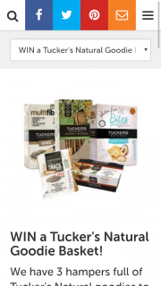 Healthy Food Guide – Win One of Three Tucker’s Natural Goodie Baskets Valued at $96 Each (prize valued at $96)