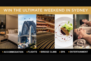 Hunter and Bligh – Win The Ultimate Weekend In Sydney (prize valued at $250)