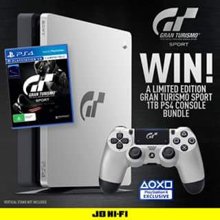 JB HiFi – Win a Limited Edition Gt Sports 1TB PS4 Console Bundle