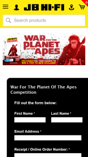JB Hi-Fi – Win a Trip to New Zealand for 2 People for a Weta (prize valued at $4,800)