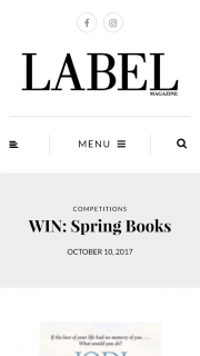 Label Magazine – Win this Spring Selection of 10 Books