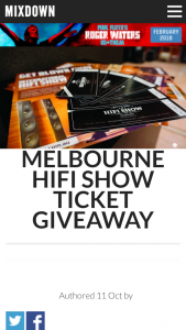 Mixdown – Win Melbourne HiFi Show Tickets