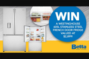 Mum Central – Win a Westinghouse French Door Fridge (prize valued at $2,899)