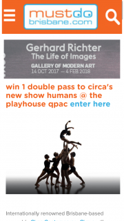 Must do Brisbane – Win a Double Pass (2 Tickets) The The Performance on Wednesday 6 December at 7.30pm