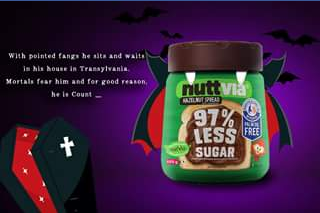 Nuttvia – Win a MONTH’s supply of Nuttvia all Halloween long