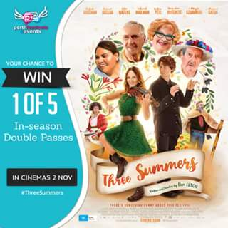 Perth festivals & events – Win 1 of 5 In-Season Double Passes to See Three Summers