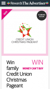 Plusrewards – Win Family Credit Union Christmas Pageant Experience