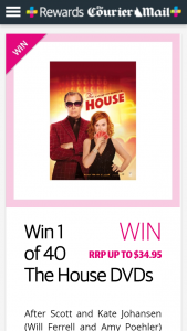 Plusrewards – Win 1 of 40 The House DVDs (prize valued at $1,398)