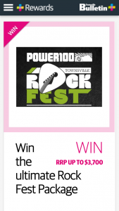 Plusrewards – Win The Ultimate Rock Fest Package (prize valued at $3,700)