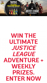 Pringles Justice League – Win a Trip to Iceland Or 140 Minor Prizes Unique Code 18 (prize valued at $18,488)