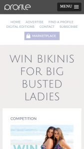 Profile mag – Win Bikinis for Big Busted Ladies (prize valued at $110)