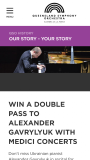 QSO – Win a Double Pass to Alexander Gavrylyuk With Medici Concerts
