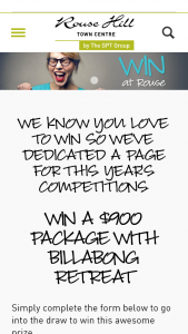 Rouse Hill Town Centre – Win this Awesome Prize