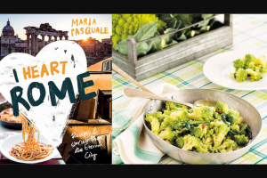 SBS Food – Win The I Heart Rome Cookbook (prize valued at $150)