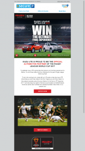 Secure Parking – Win The Footy Experience of a Lifetime (prize valued at $9,796)