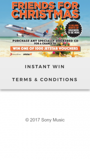 Sony Music Friends for Christmas 2017 – Competition (prize valued at $250)