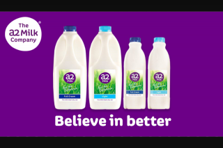 Southern Cross Austereo HitFM Switch to a2 milk & – Win $2000 (prize valued at $2,000)