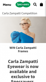 Specsavers – Win Carla Zampatti Frames