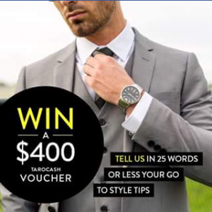 Tarocash – Win $400 Tarocash Voucher (prize valued at $400)
