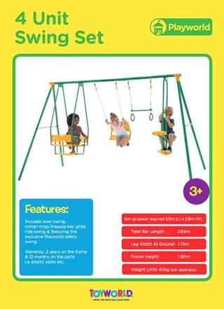 toyworld swing sets prices
