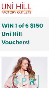 Uni Hill Bundoora – Win 1 of 6 $150 Uni Hill Vouchers (prize valued at $900)
