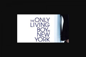 Visa Entertainment – Win a Double Pass to See The Only Living Boy In New York