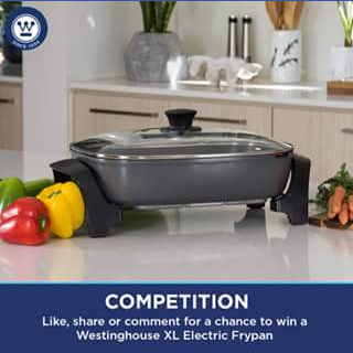 Westinghouse Small Appliances – Win a Westinghouse Stone Finish Xl Electric Frypan Courtesy of Westinghouse Small Appliances (model