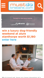 Must Do Brisbane – Win a Luxury Dog Friendly Weekend at Alure Stanthorpe Worth $1180