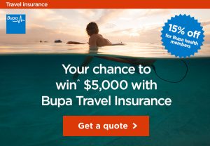 Bupa – Travel Insurance – Win a $5,000 cash prize