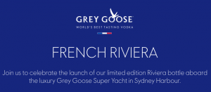 Grey Goose Riviera – Win 4 tickets to the Grey Goose Riviera Event