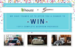 Houzz Australia – Win 1 of 3 complete bedroom packages valued at up to $5,500