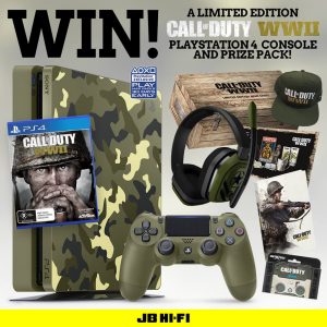 JB Hi-Fi – Win a Call of Duty WWII Limited Edition Playstation 4 Console prize pack valued at $767