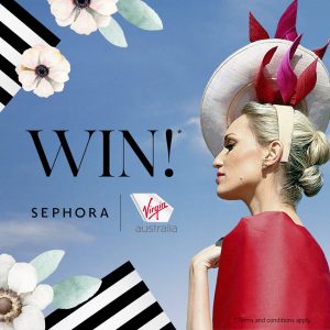 Sephora Australia – Win a prize package of 2 return economy class tickets to any where on the Virgin Australia Domestic Network & a $500 Sephora products