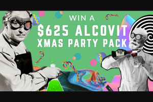 Alcovit – Win a $625 Alcovit Xmas Party Pack (prize valued at $625)