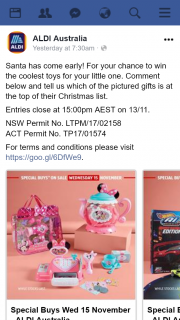 Aldi Australia – Win The Coolest Toys for Your Little One